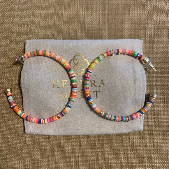 Nwot Kendra Scott Reece Gold Hoop 